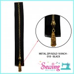 ZIP - GOLD METAL ZIP (010)